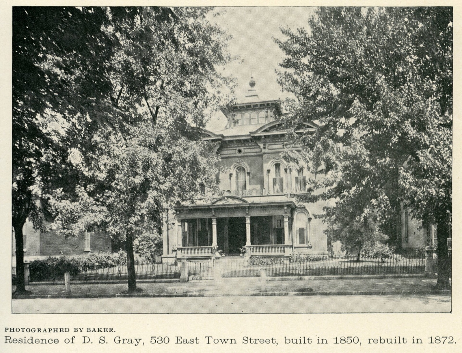 The Residence of D.S. Gray, photographed in 1892 by Baker